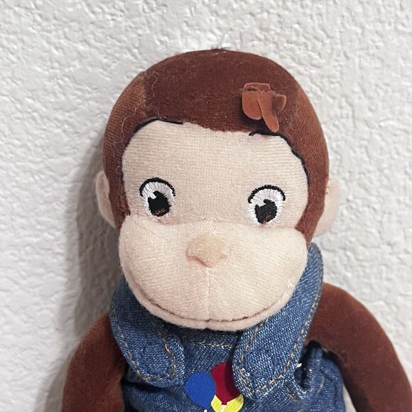 Marvel Toys Bean Bag Curious George in Overalls Plush Stuffed Animal 2005 w/ TAG - Picture 13 of 14